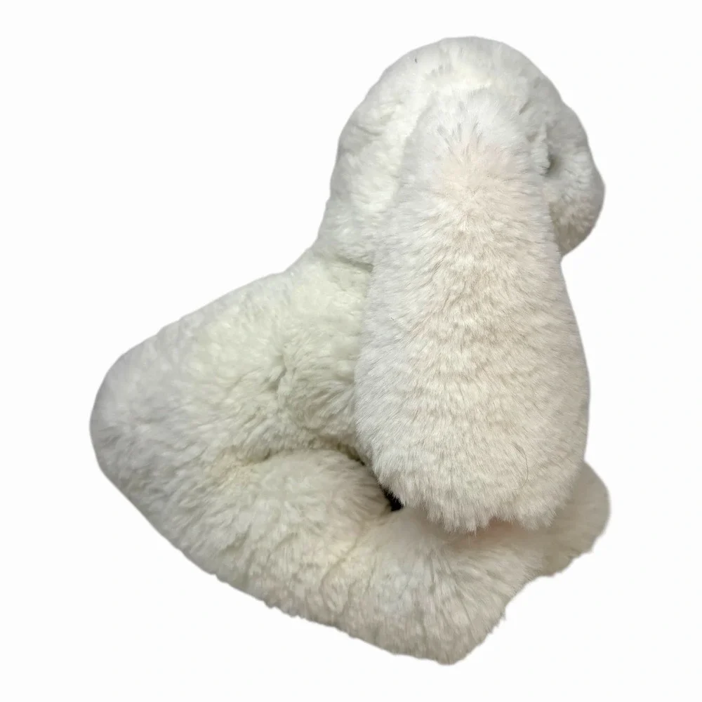 Cream White Plush Bunny‎ Rabbit Stuffed Animal Floppy Ears Pink Nose 10 Inch